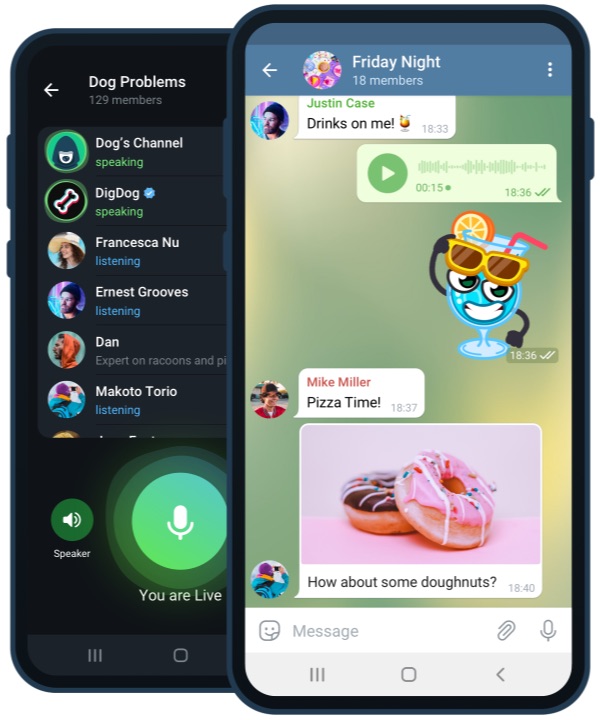 Telegram on Android